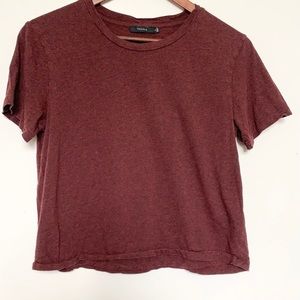 ARITZIA TALULA Crop Burgundy small
